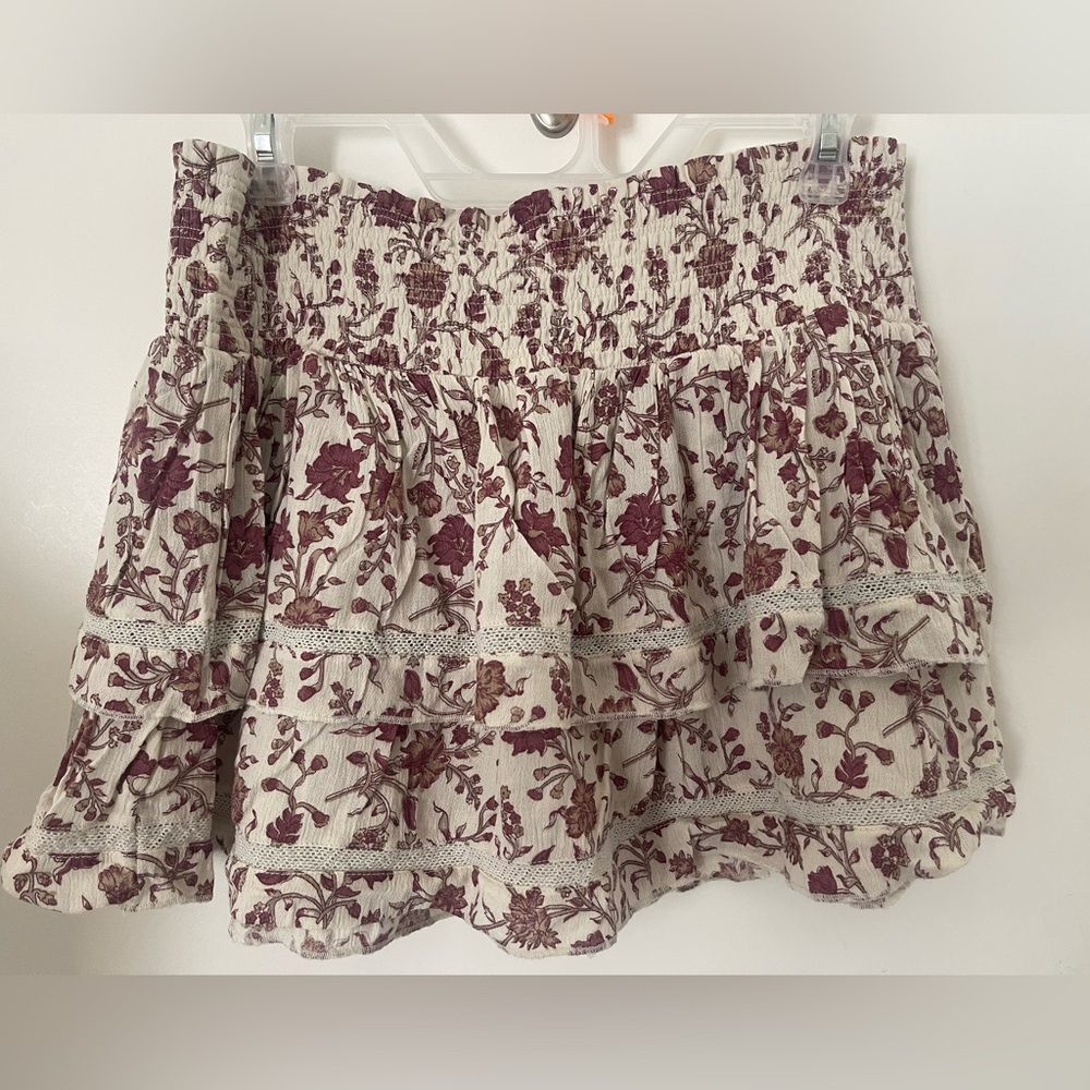 Denim & Supply Ralph Lauren Boho Summer Floral Skirt Size L